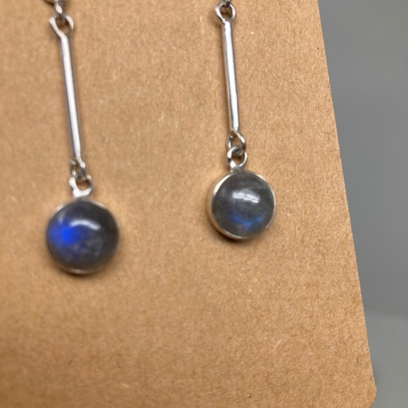 Jewelry - Sterling Silver and Labradorite Drop Earrings